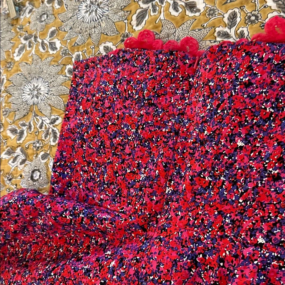 Strapless Retro Pink Floral Dress by Judy Masliyah 9-11-0009 - Picture 9 of 9